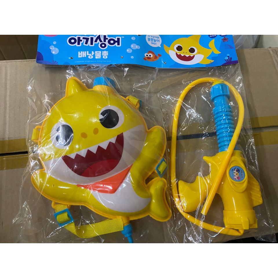 Korea Direct Shipping🇰🇷-Baby Shark Backpack Water Gun Baby